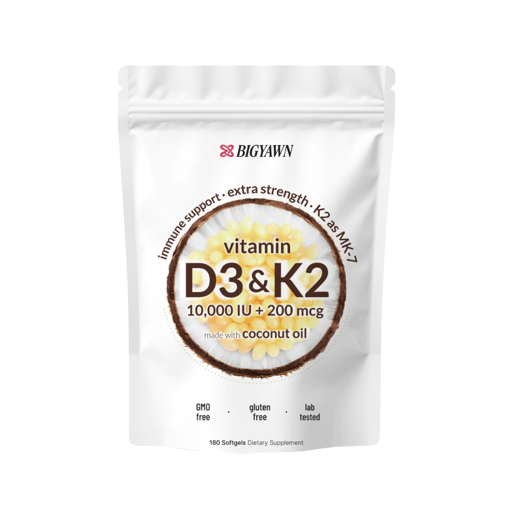 Vitamin D3 K2 Supplement Softgels